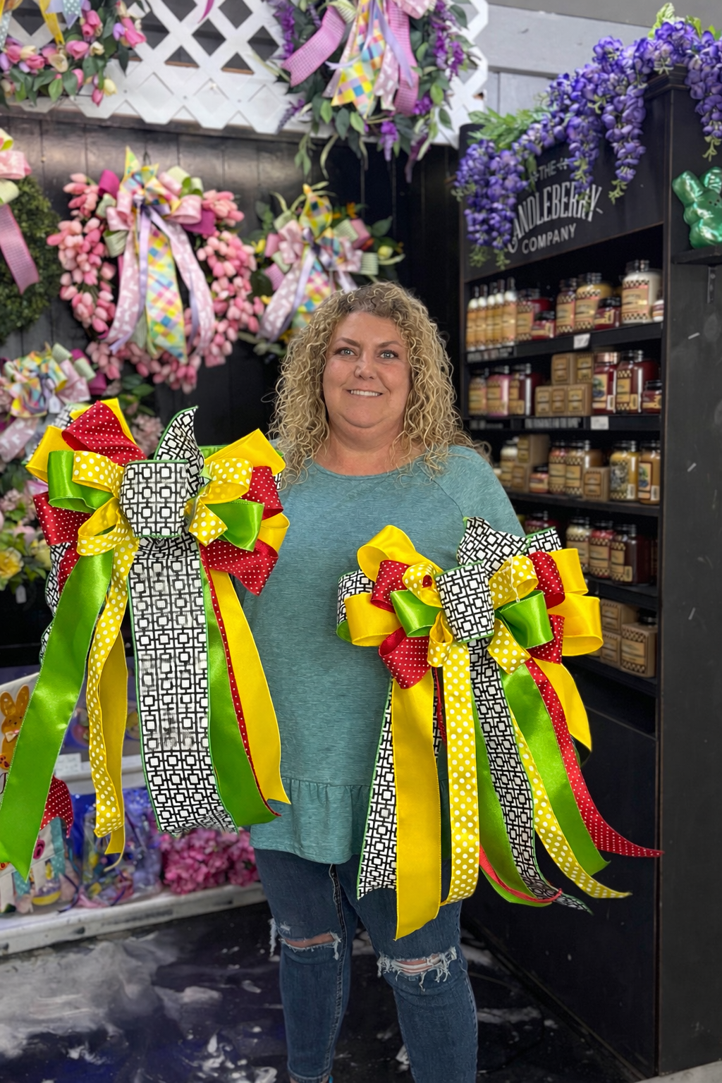 Large Summer Lime Light bows