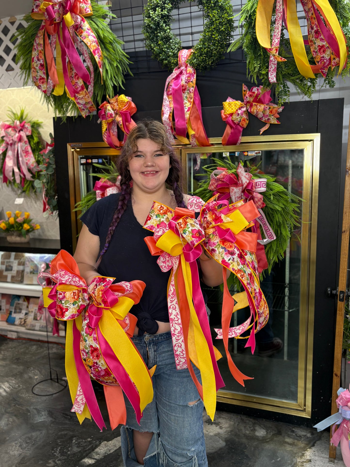 Large Floral Blossom bows