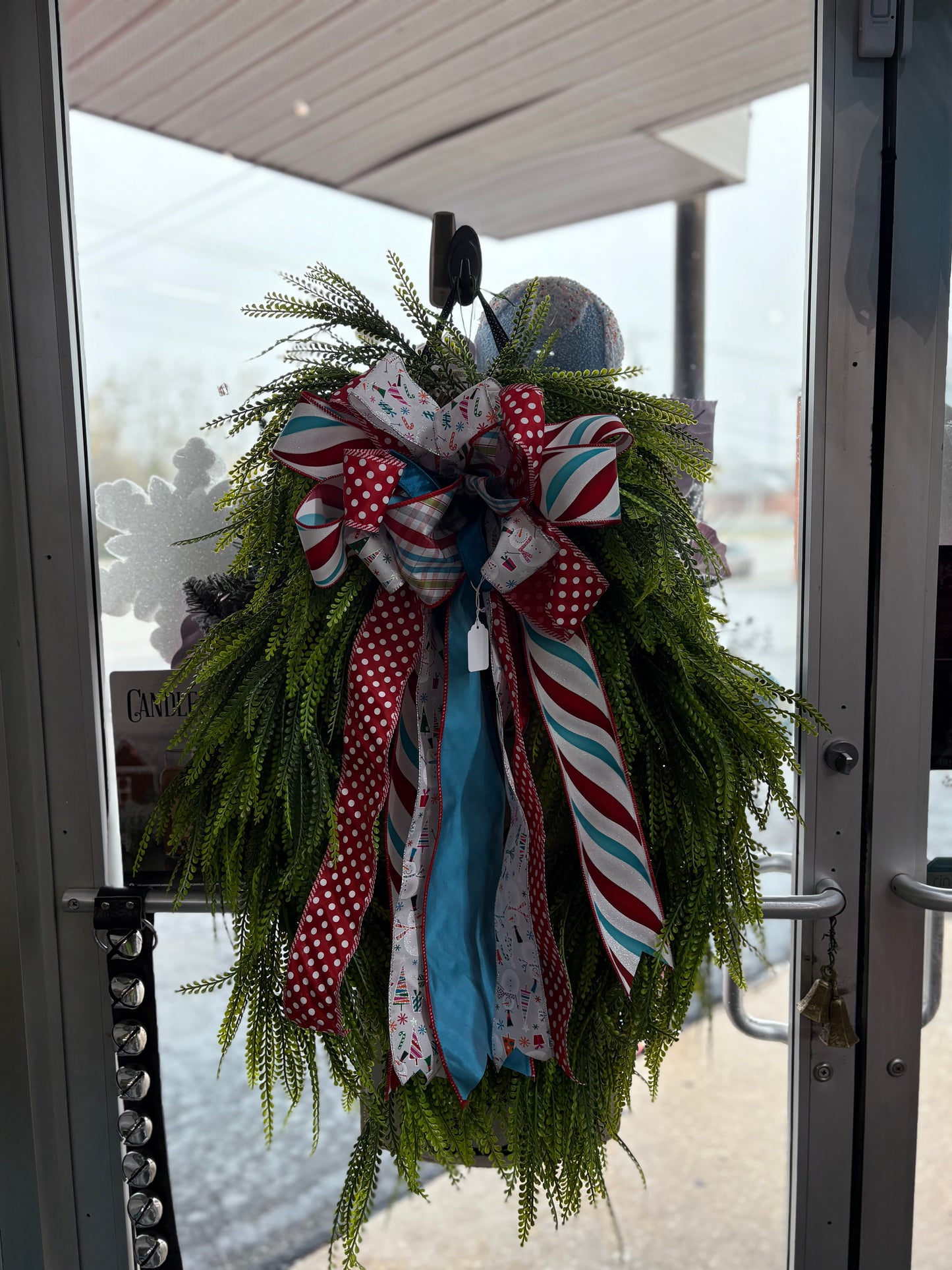 Large Whimsical Snowman Beadgrass Wreath