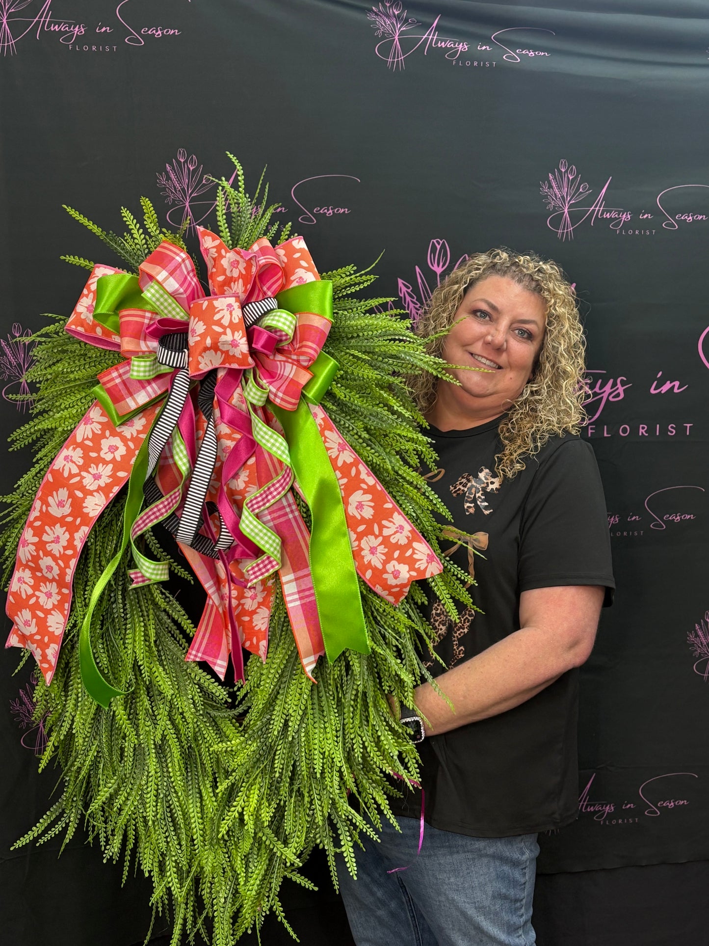Large Tutti Frutti Beadgrass Wreath