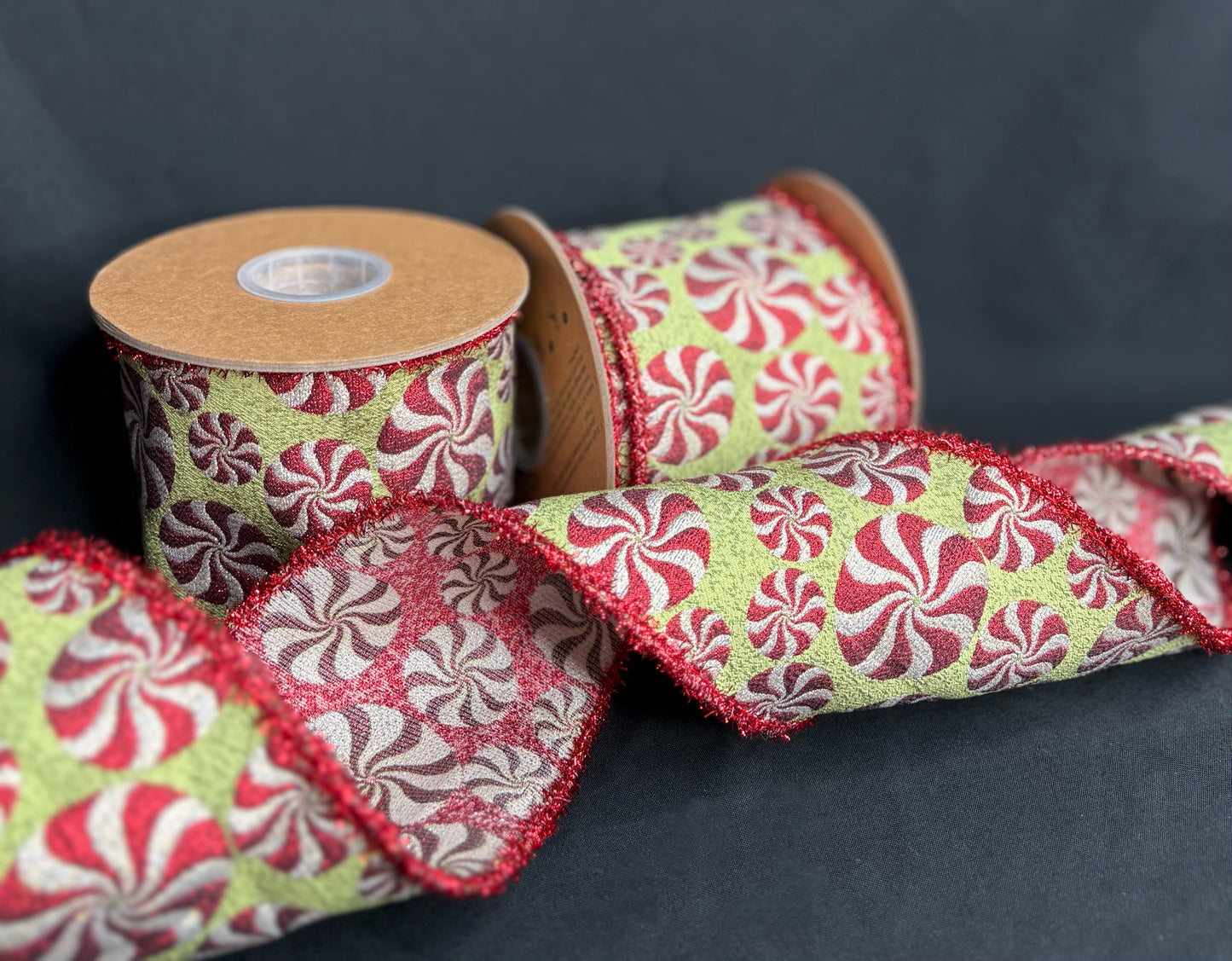 4” Frosted Mints Ribbon