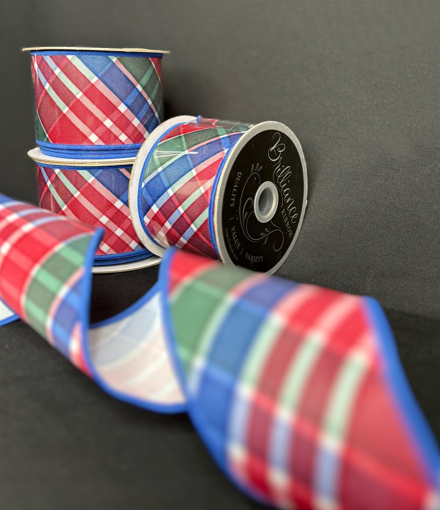 2.5” Merry & Bright Plaid Ribbon