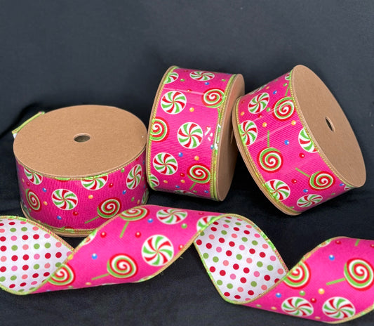 2.5” Lollipop Lane Ribbon