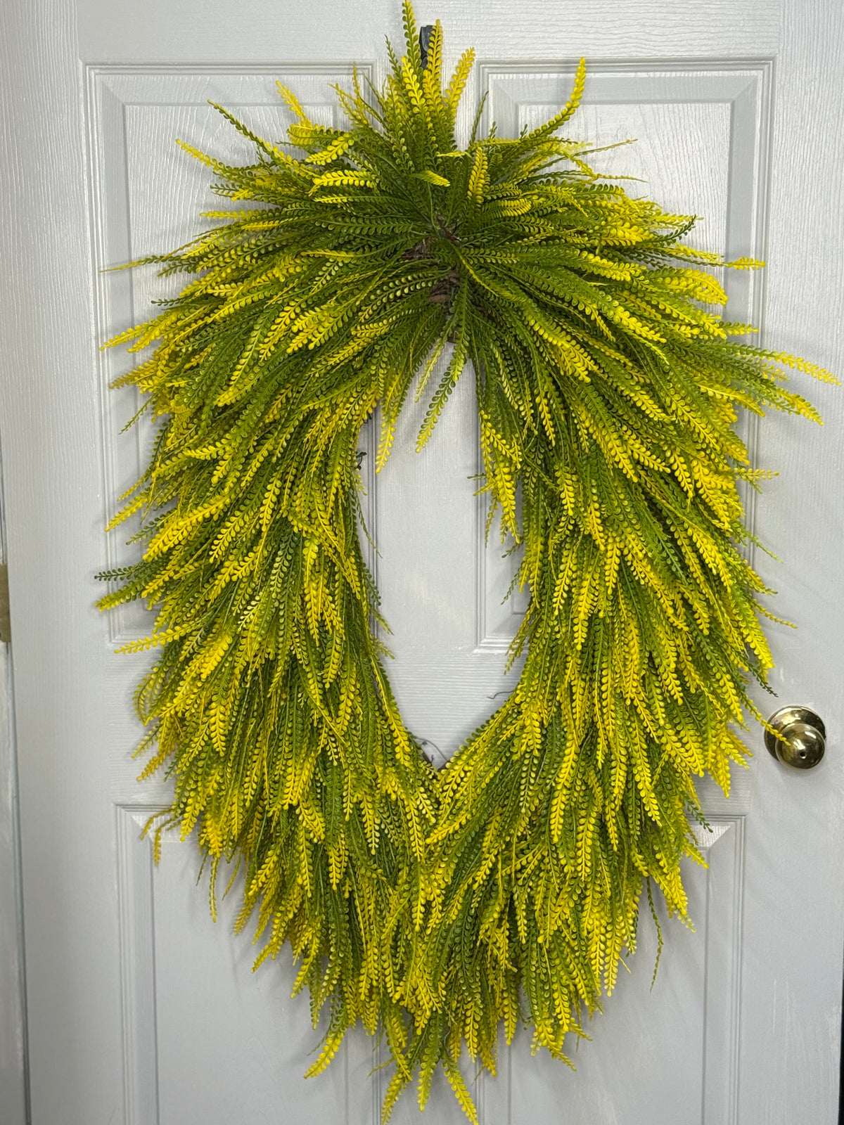 XL Yellow Beadgrass Wreath