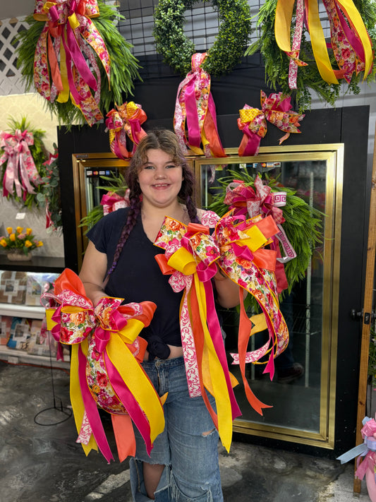 Large Floral Blossom bows