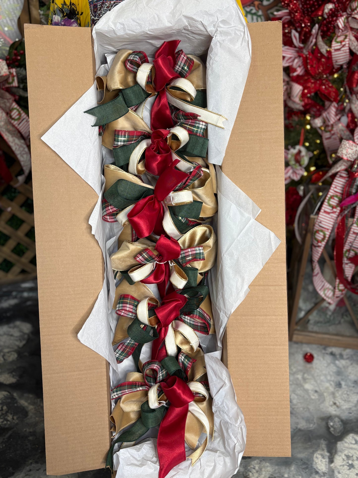 R.L Inspired Christmas Tree Bow box