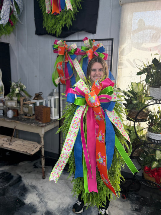 Large Spring fun Beadgrass wreath