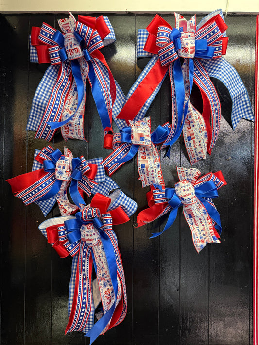 Large Patriotic Fun bows ￼