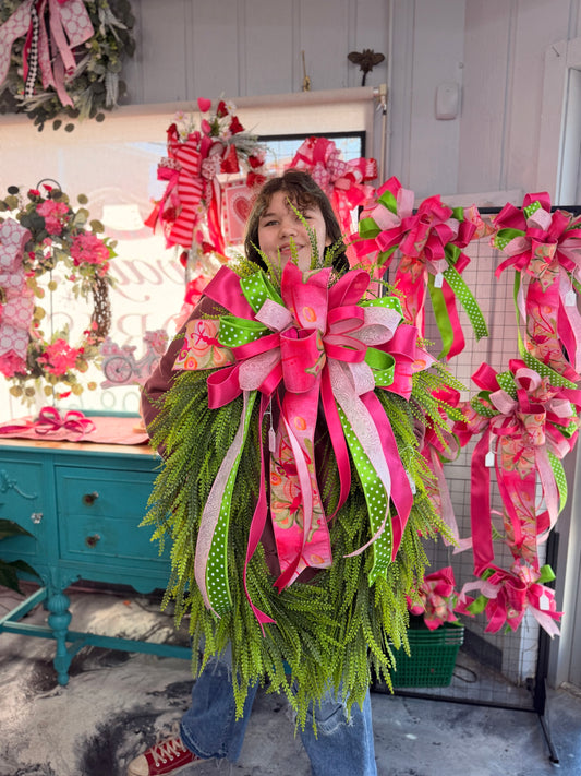 Medium Spring Fling Beadgrass Wreath