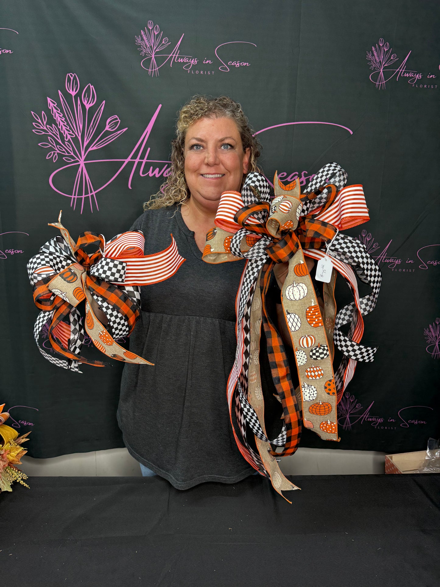 Pumpkin Patch Bow box-Option 1