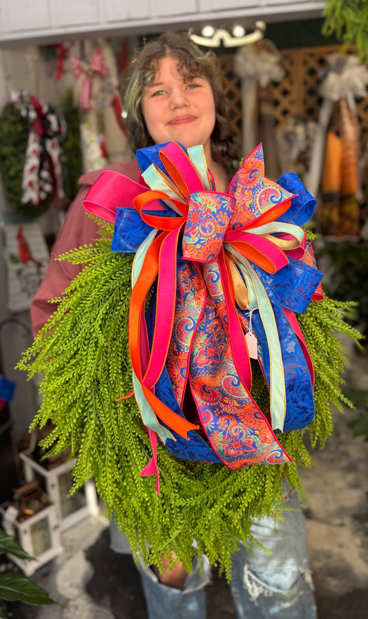 Medium Paisley show stopper Breadgrass Wreath