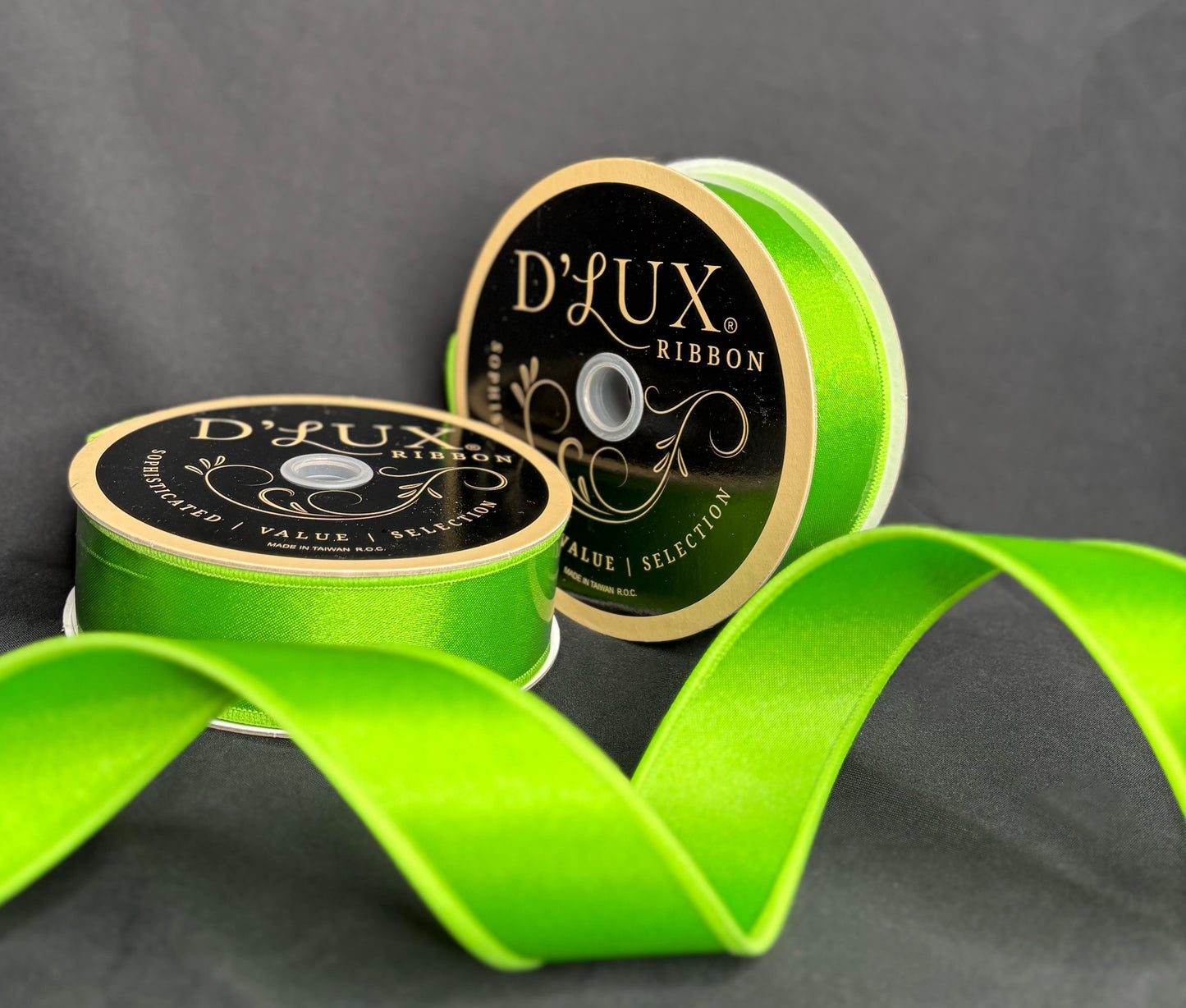 1.5” Elf Green Satin Ribbon