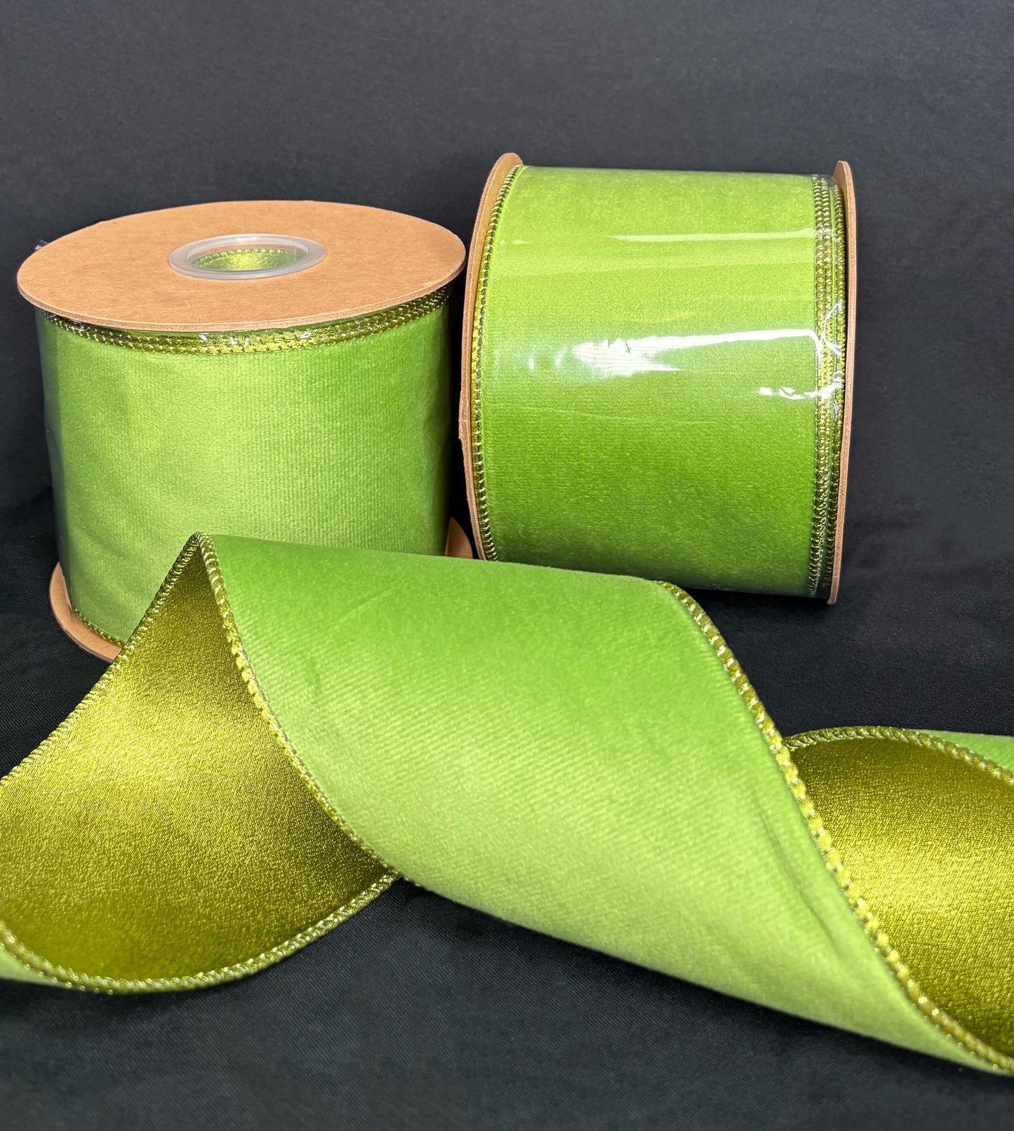 4” Luxe Lime Holiday Ribbon