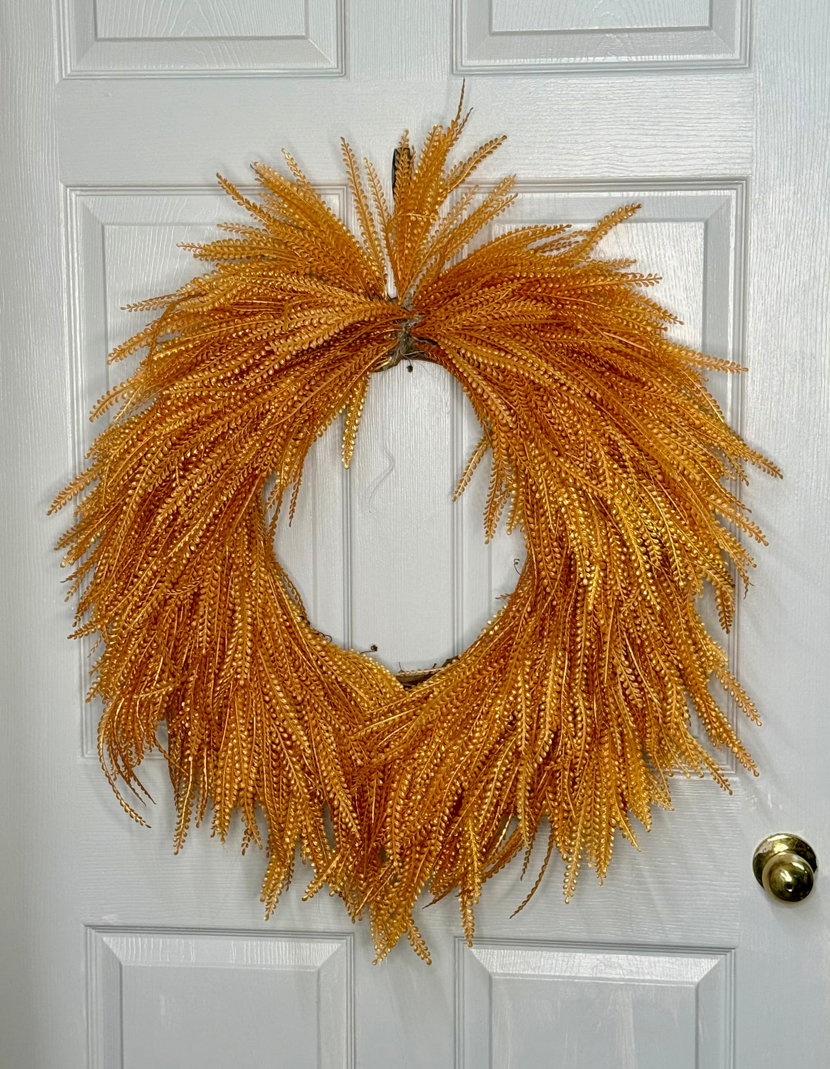 Small Kettle Corn Beadgrass Wreath