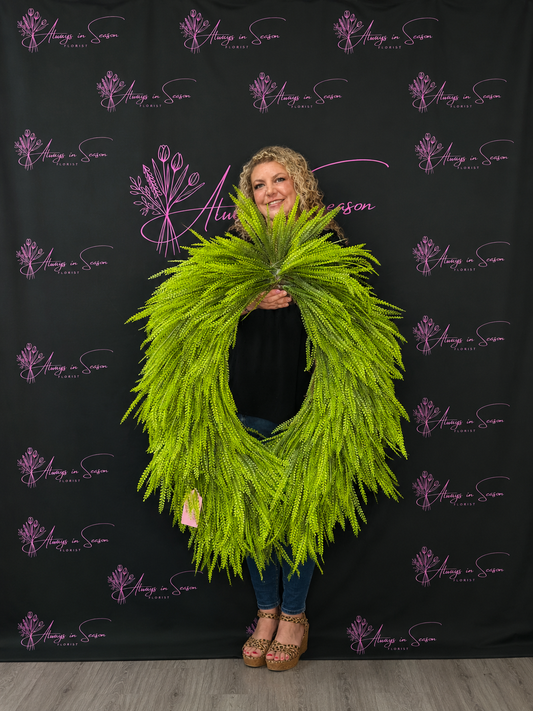 XL Green Beadgrass Wreath