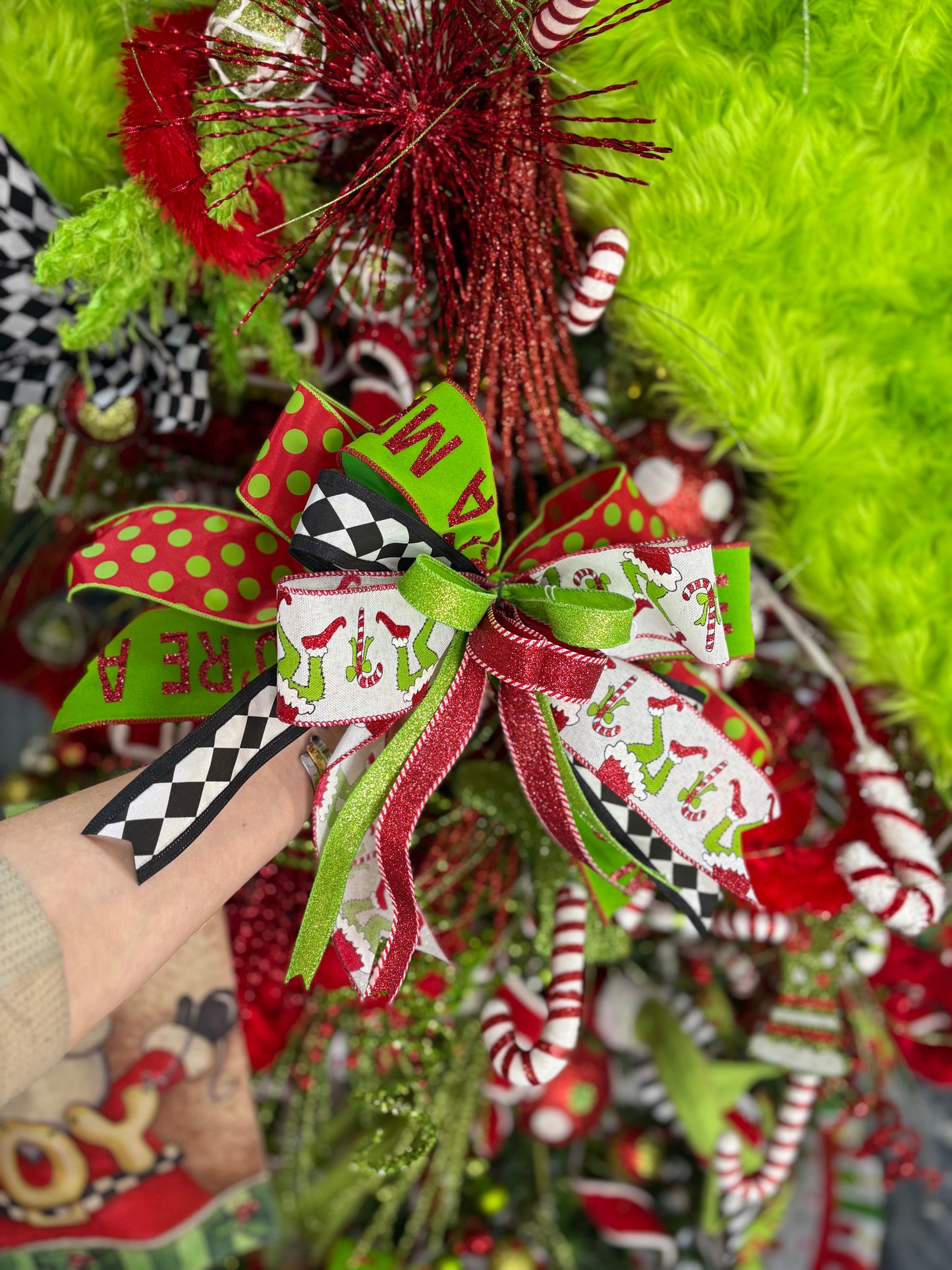 The Mean One Christmas Tree Bow Box