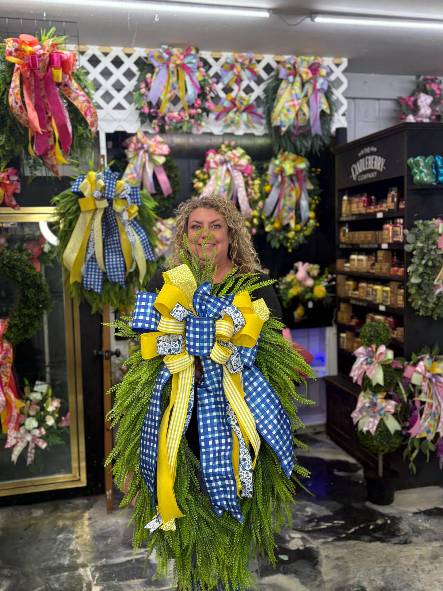 Medium Beadgrass Sunshine Skies Wreath
