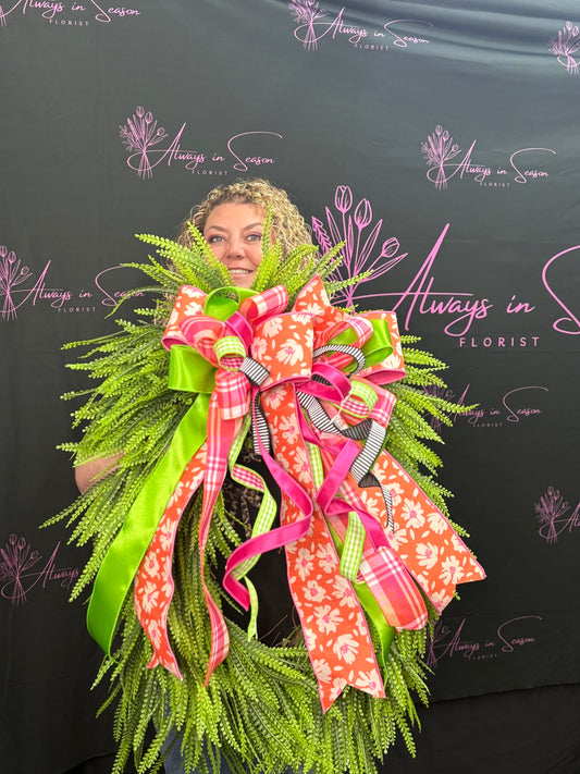 Medium Tutti Frutti Beadgrass Wreath