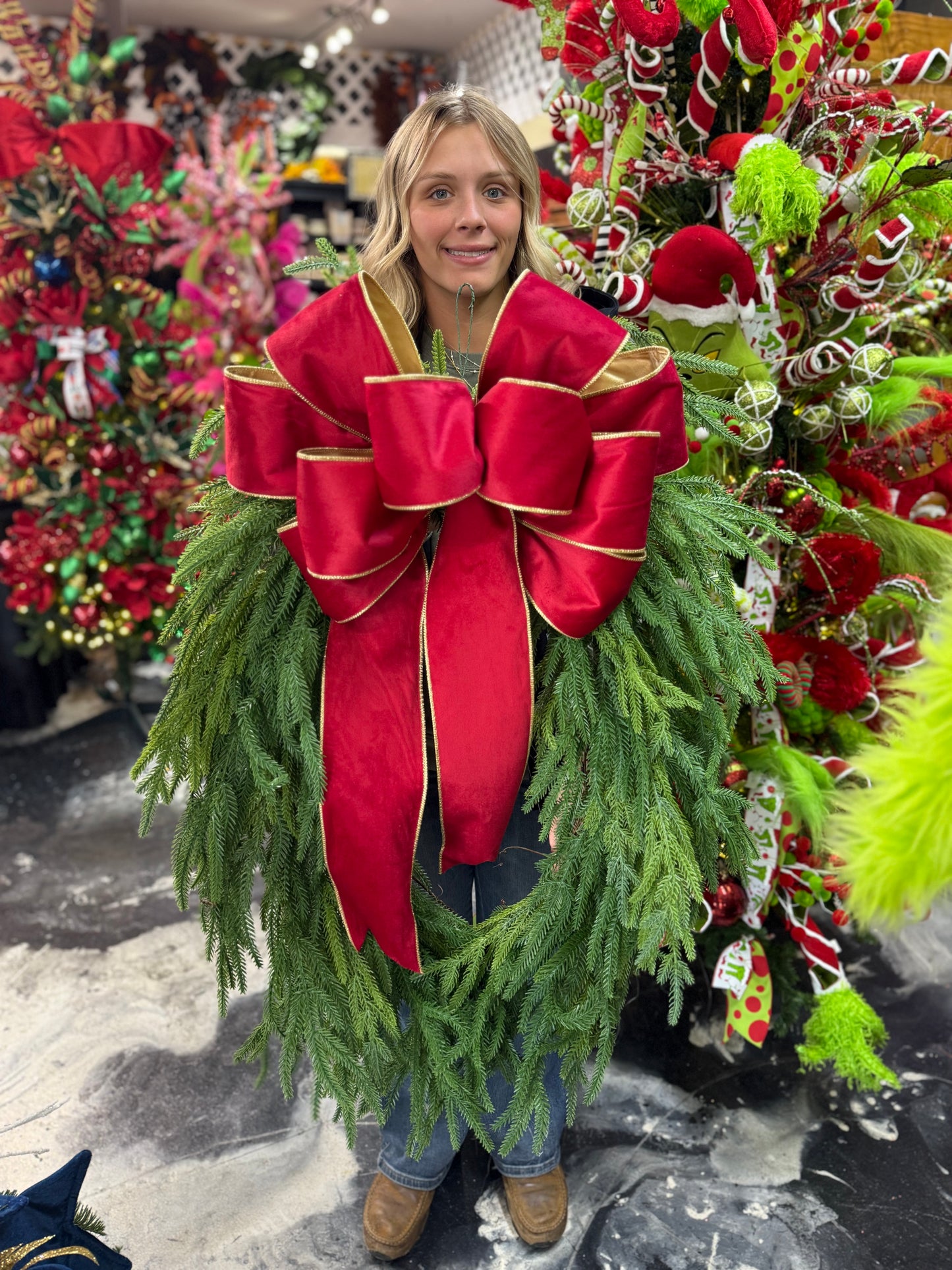 Gorgeous Handmade Norfolk Pine Oval Wreath