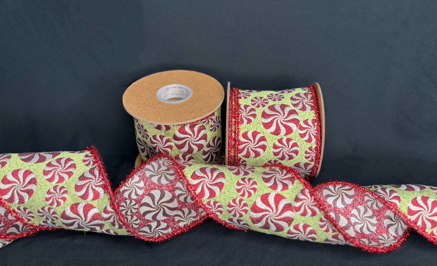 4” Frosted Mints Ribbon