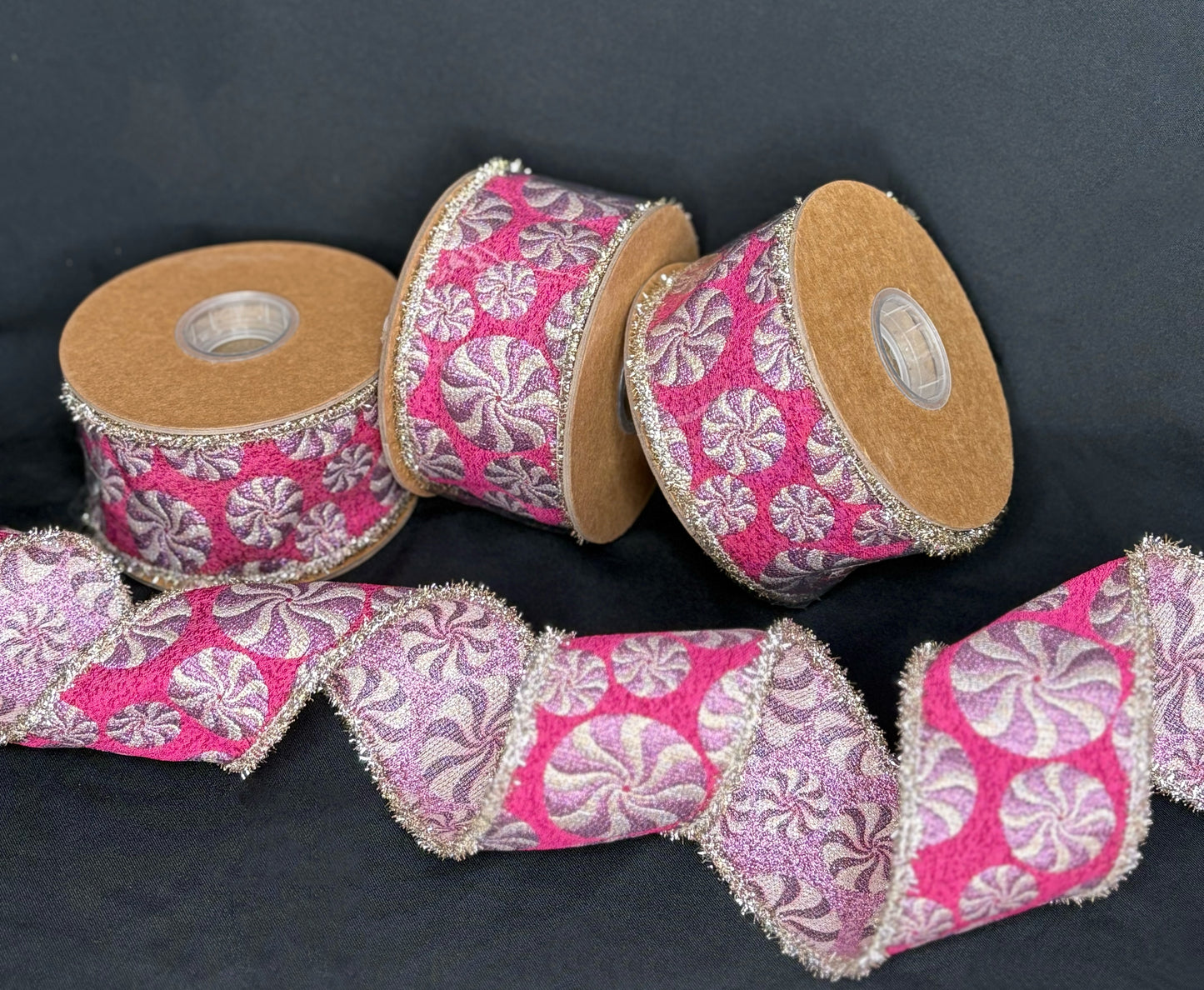 2.5” Peppermint Fantasy Ribbon