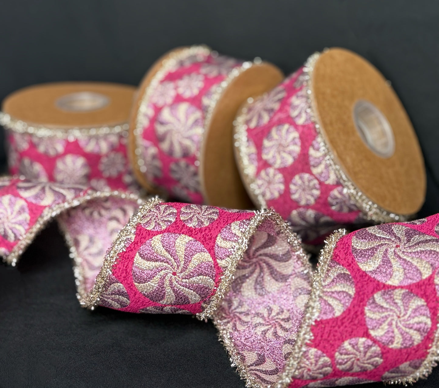 2.5” Peppermint Fantasy Ribbon