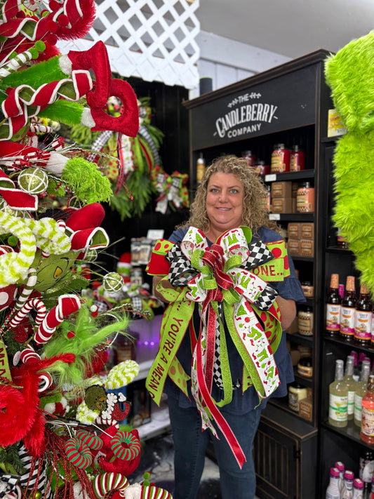 Large Jolly Green Monster Bow